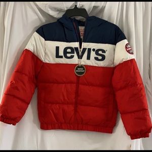 Kids Levi’s Hooded Winter Puffer Coat NWT